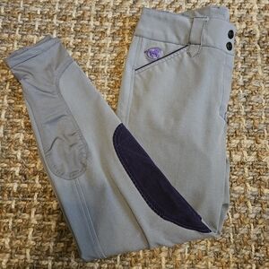 Women's riding breeches Piper By SmartPak gray and purple